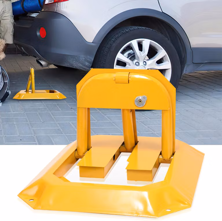 Palo di sbarramento 1 barriera per parcheggio Palo di sbarramento universale pieghevole Barriera
