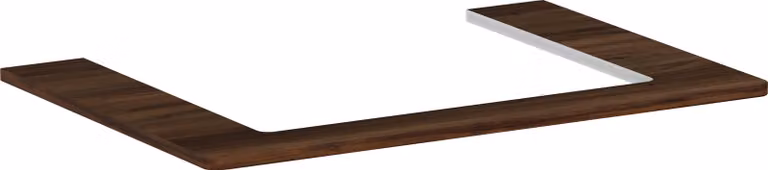 hansgrohe Xelu Q Console avec découpe au centre, 600x480, pour vasque à poser, polie, 54109630, 54109630