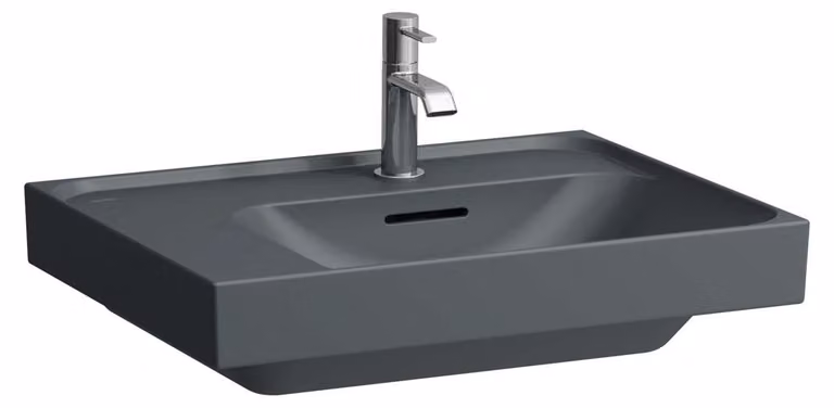 LAUFEN MEDA lavabo, encastrable, tablette à gauche, 600x460mm, 3 trous pour robinet, avec trop-plein, H8171127581081, H8171127581081