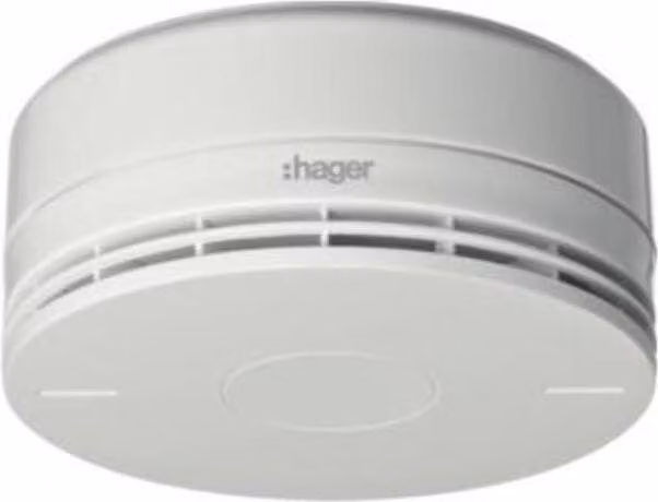 HAGER BEKA Rivelatore di calore senza fili RFM101D con sirena integrata EN54-5 bianco