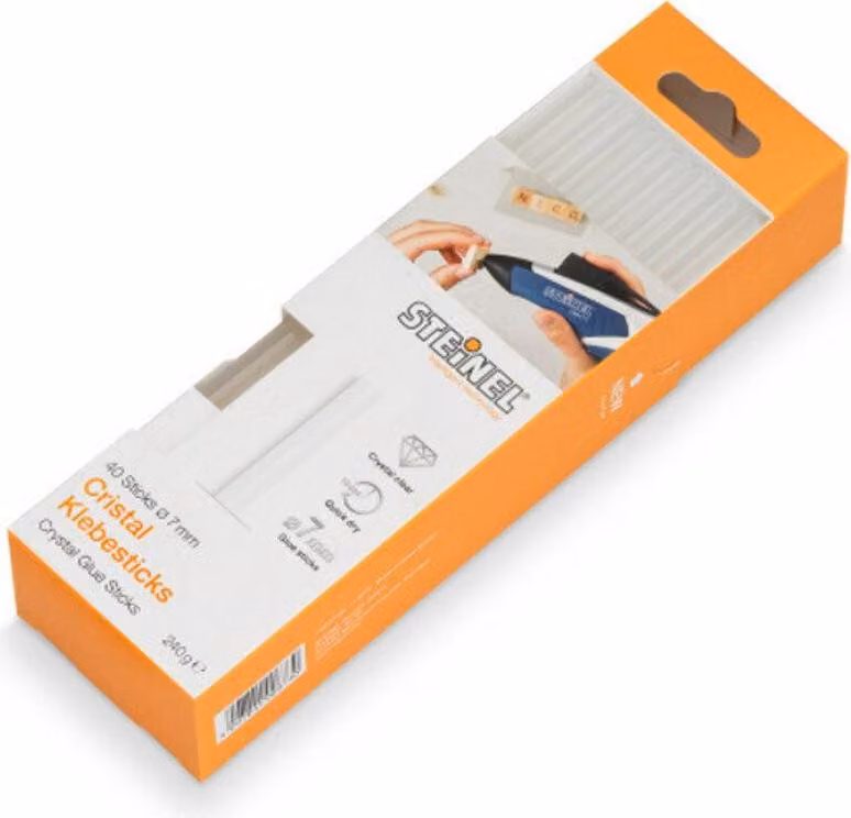 Bastoncini adesivi Steinel CRISTAL Ø 7mm confezione 40 pezzi