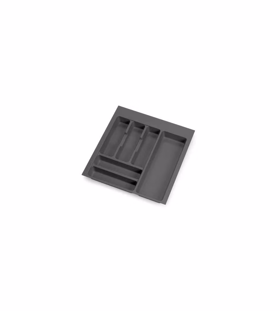 Portaposate Optima per cassetto da cucina Vertex/Concept 500, modulo 500 mm, Spalle 16mm, Plastica, grigio antracite