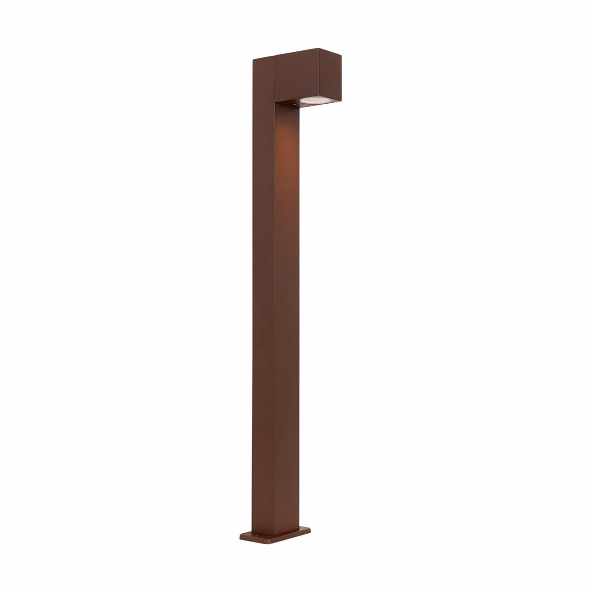 Lampada da esterno industriale a colonna, color ruggine, 80 cm, IP44, Baleno
