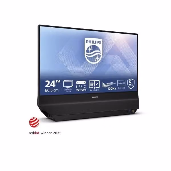 Monitor Philips 24B2D5300/00 da 23,8 pollici Full HD IPS 120Hz Nero con HDMI, USB-C, USB-A e DisplayPort – 2