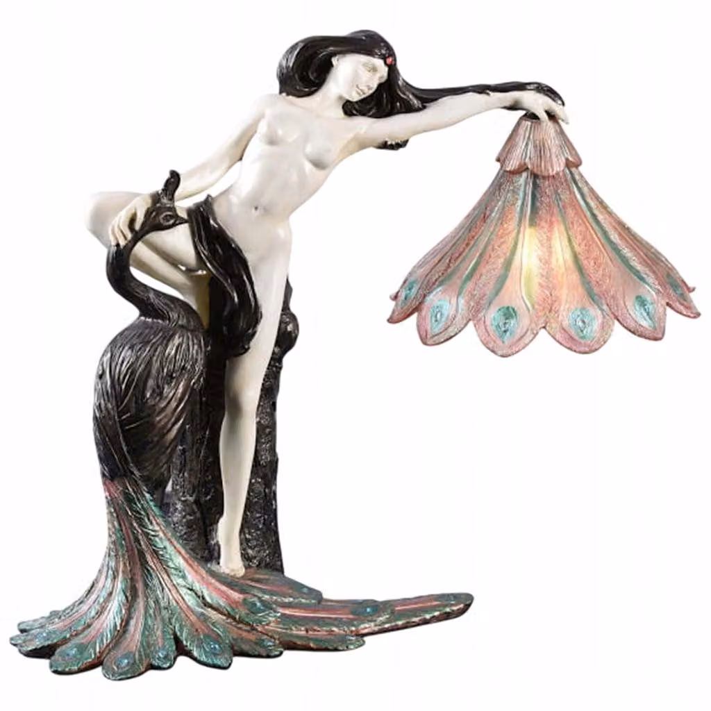 Lampada da comodino Lampada da tavolo Lampada decorativa "Donna" Soggiorno