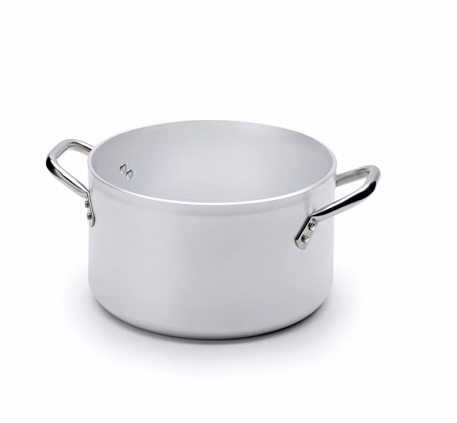 Casseruola alta in alluminio con due maniglie in acciaio inox, spessore 5 mm, diam. 50cm