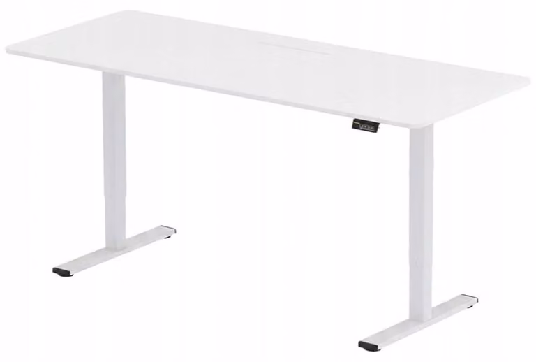 Scrivania regolabile in altezza, modello FQ1W-1880-EU, dimensioni 180 x 80 cm, colore bianco