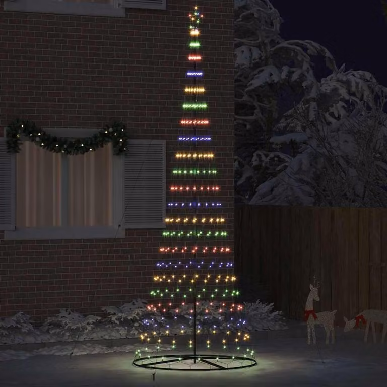 Maison Exclusive - Albero di Natale a LED, multicolore, 400 cm, struttura in metallo