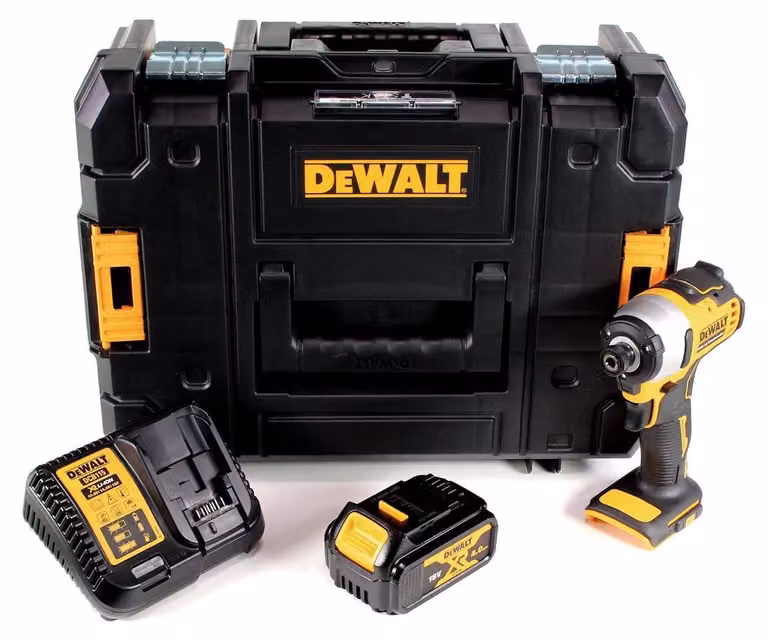DeWalt DCF 809 M1T Avvitatore ad impulsi a batteria 18V / Brushless + 1x Batteria 4,0 Ah + Caricatore + Valigetta T-STAK
