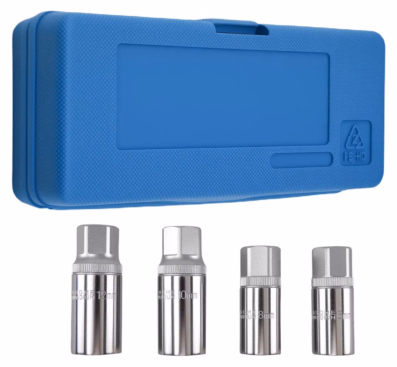 Set di estrattori per prigionieri - Utensile per collettore di scarico - Estrattore per prigionieri da 6–12 mm - Attacco quadrato da 12,7 mm - Acciaio CrV