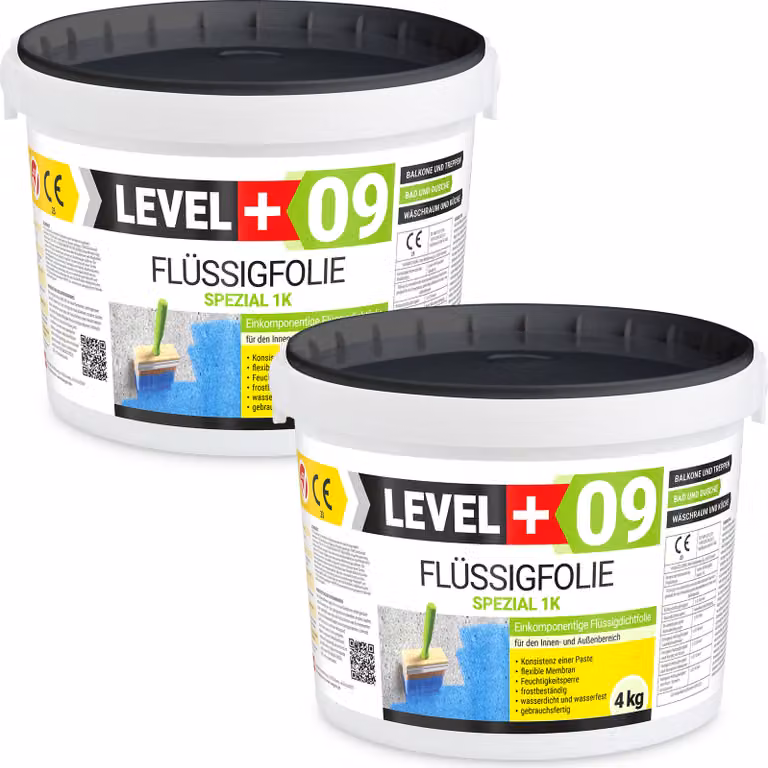 Pellicola sigillante 8 kg Pellicola liquida per bagni e balconi Impermeabilizzazione LEVEL+ RM09