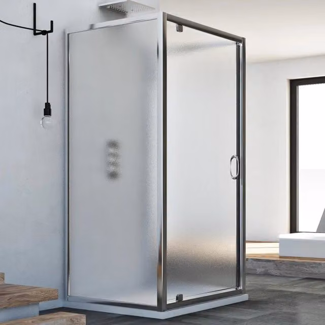 Box Doccia 3 lati 80x80x80 AP. 80 CM H185 stampato C mod. Sintesi TRIO 1 Anta