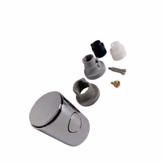 Maniglia in metallo 47984 DN 15 Maniglia di volume con EcoButton cromo
