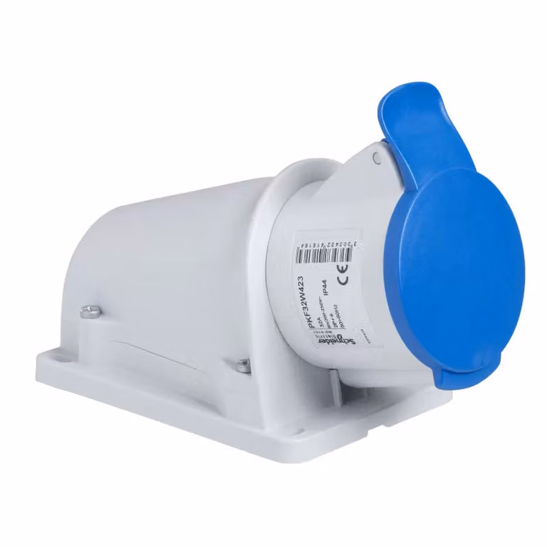 Presa a muro Schneider Electric CEE con morsetti a vite, 32 A, 2 poli + terra, 200-250 V CA PKF32W423