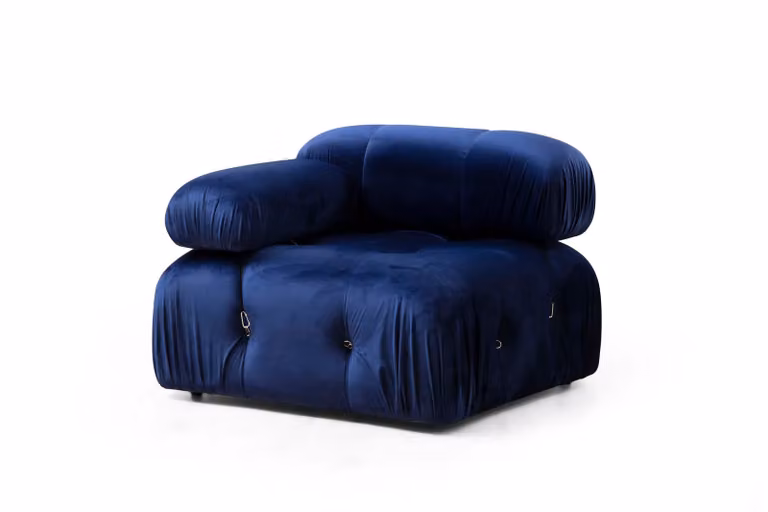 Hanah Home, Bubble- ARE1432, blu, divano letto, struttura: Legno di faggio / truciolato