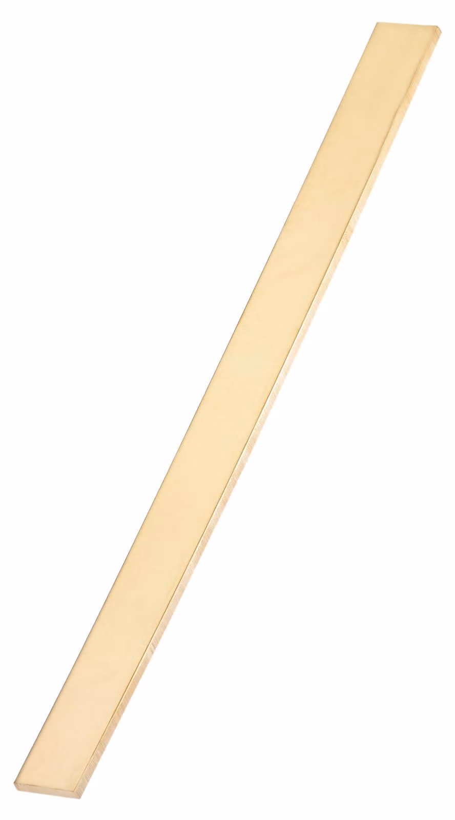 Barra piatta in ottone, 5x20x305 mm, 1 pezzo, realizzata in materiale pieno
