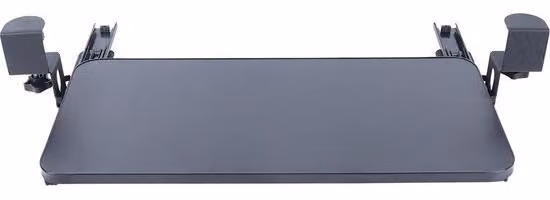 Pianoforte nero sotto la scrivania, 52 x 25 cm, estraibile