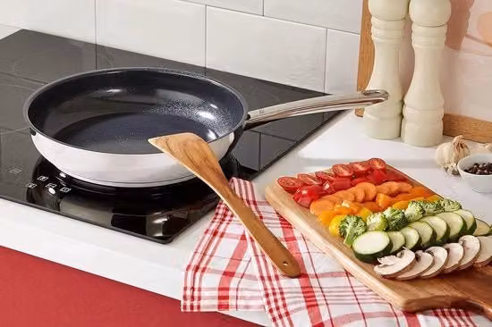 Pentola in acciaio inossidabile 28 cm con smalto antiaderente ceramico per induzione