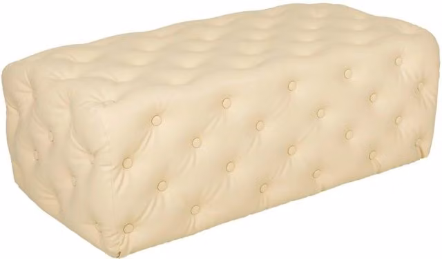 Divanetto imbottito bianco108x54x40h