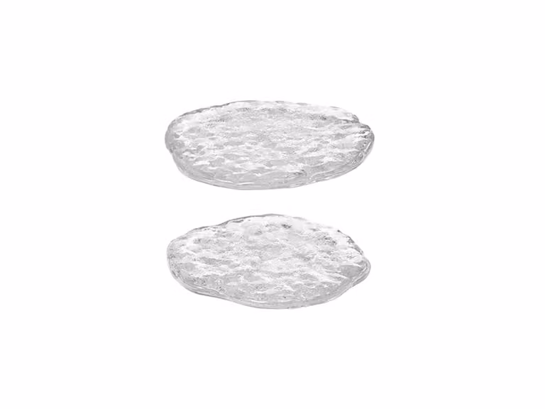 Momento Glass Stones Piatto - S - Set di 2
