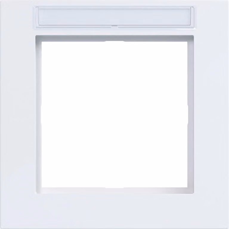 Cornice Hager singola WAD6101WG, pannello di scrittura A.1, bianco chiaro lucido