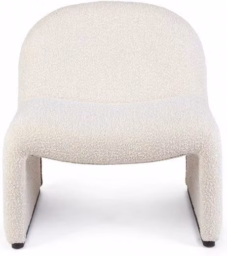 Poltrona Soggiorno 71x69x72,5 cm Babila in Bouclè Naturale