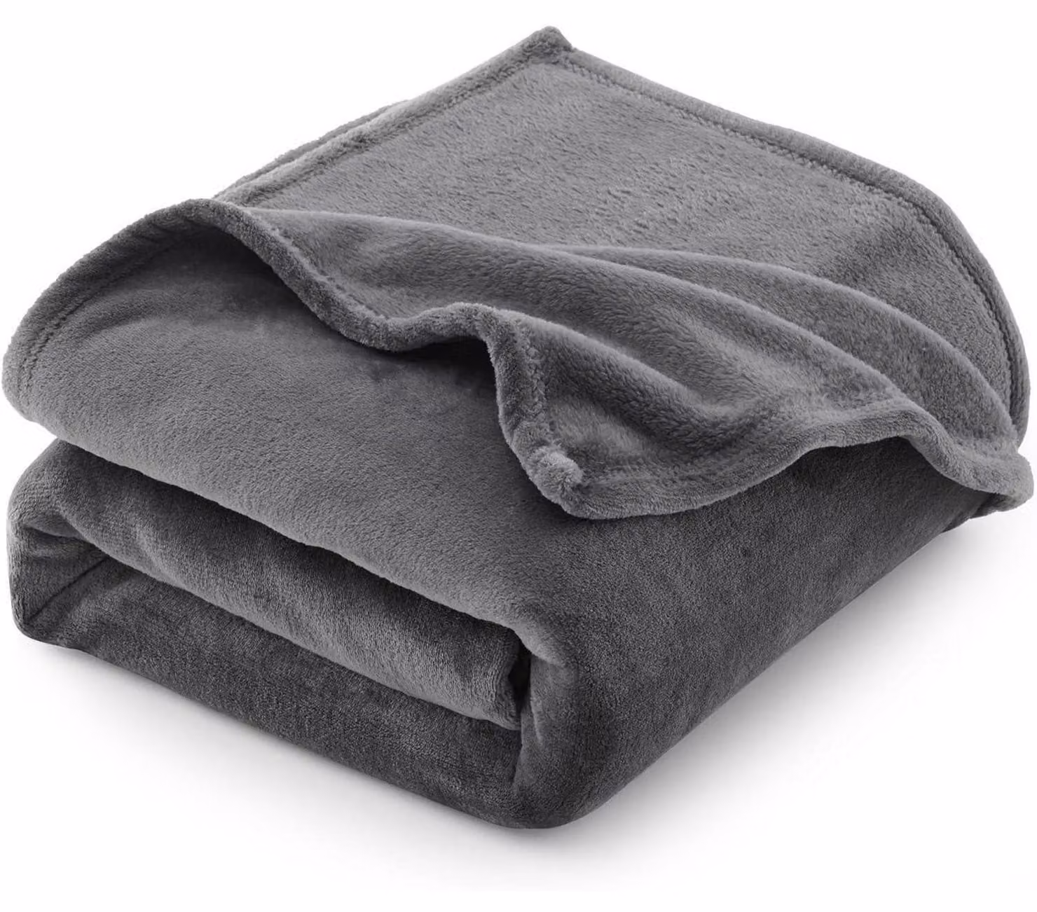 Coperta in pile extra grande, 230x270 cm, grigia, in flanella, adatta per tutte le stagioni