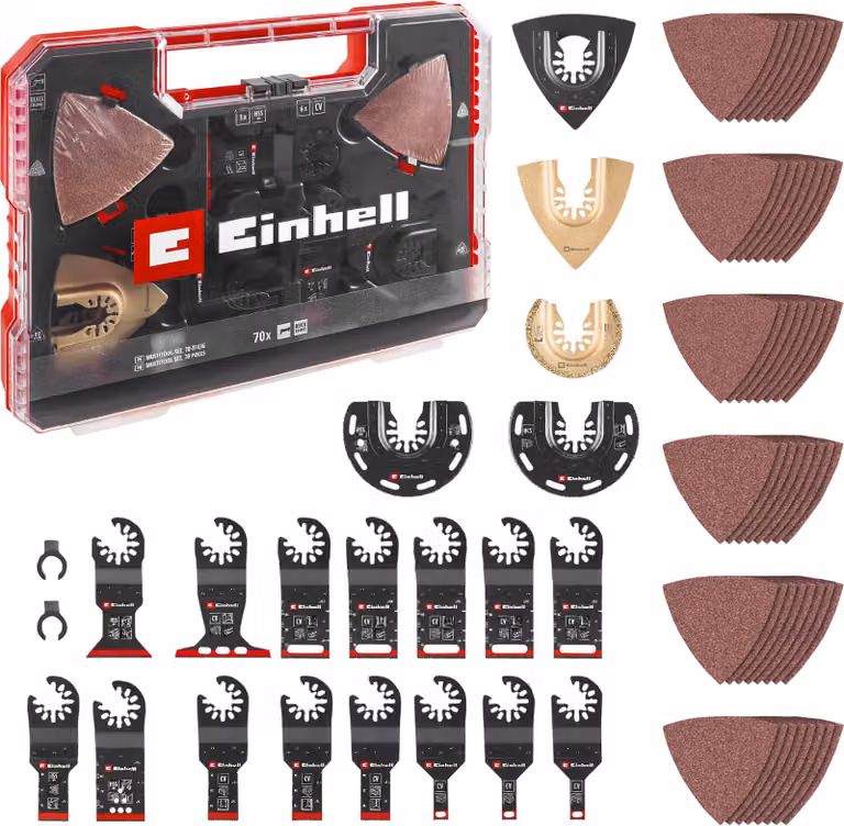 Set di multiutensili Einhell XXL-CASE 70 pz