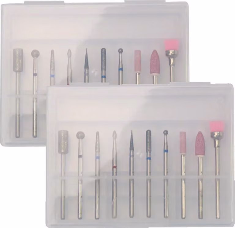 Set di 20 micro frese e frese (manicure)