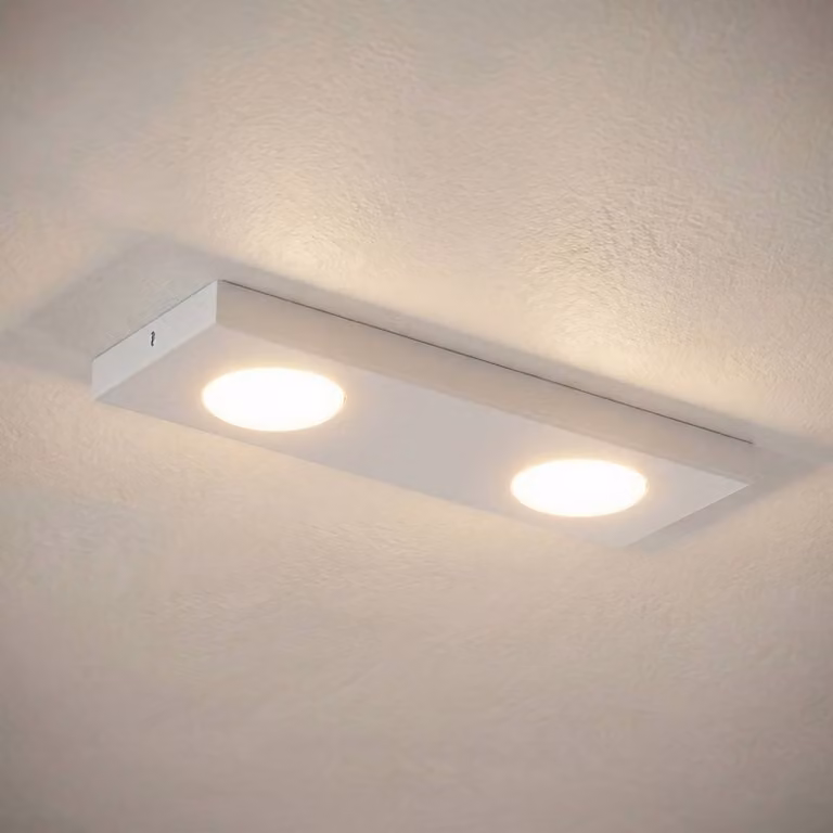 Plafoniera soffitto Hero SIGMA, dimmerabile, Bianco / Opale, Corridoio, Metallo, Moderno, Plafoniera