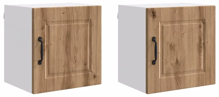 Mobile da parete moderno per la cucina, in legno di quercia