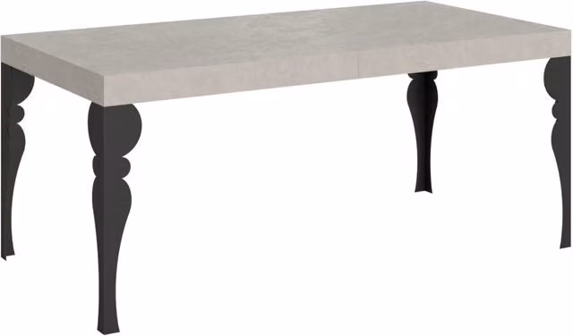 Tavolo da pranzo allungabile Itamoby Paxon Premium colore cashmere con gambe antracite L: 180-284 cm, P: 90 cm