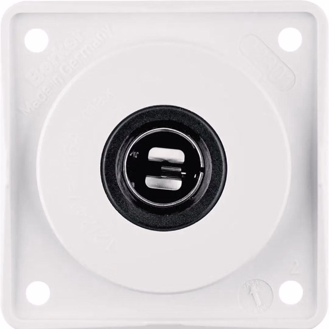 Berker 945172509 Presa di corrente 12 V bianco polare, inserti Integro lucidi