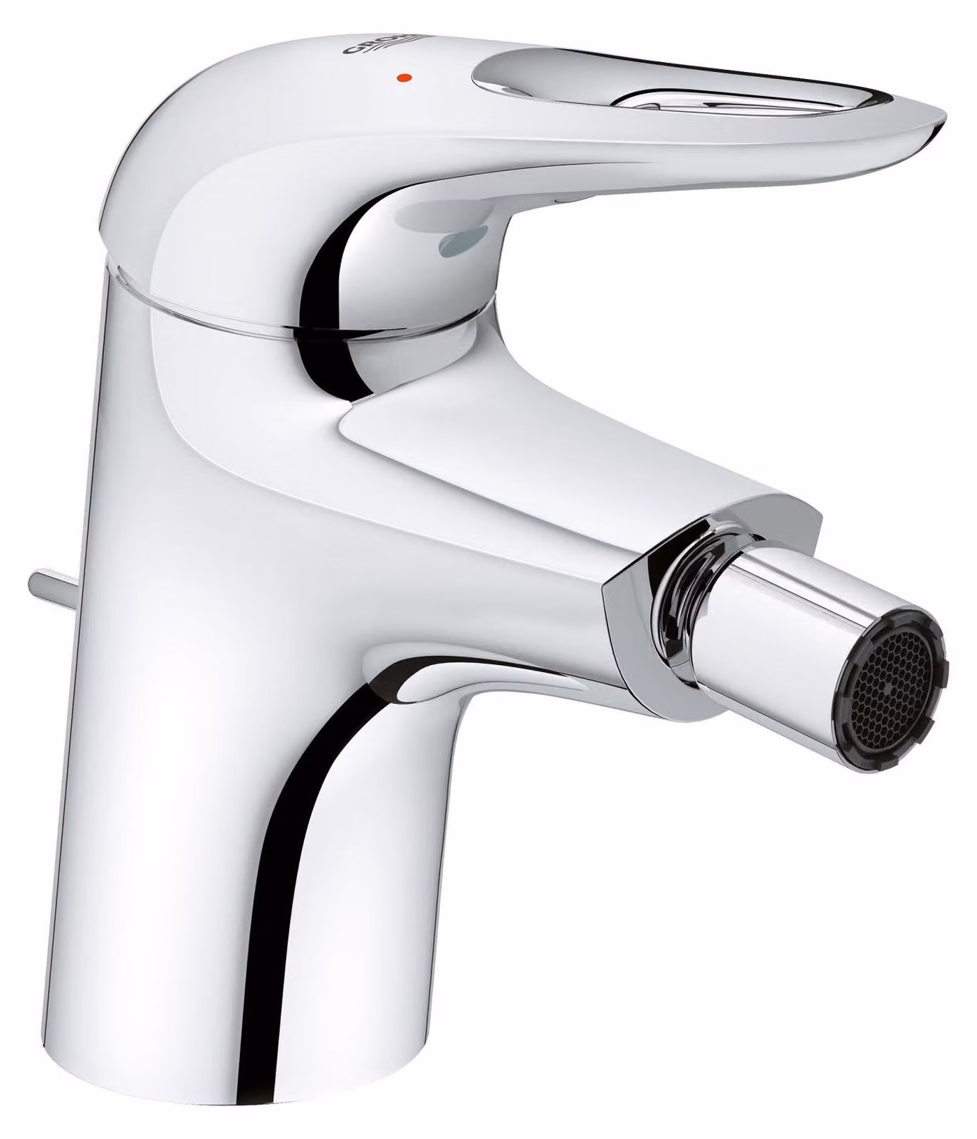 Rubinetto per bidet, modello S, monocomando, con leva, cromato, cartuccia da 35 mm