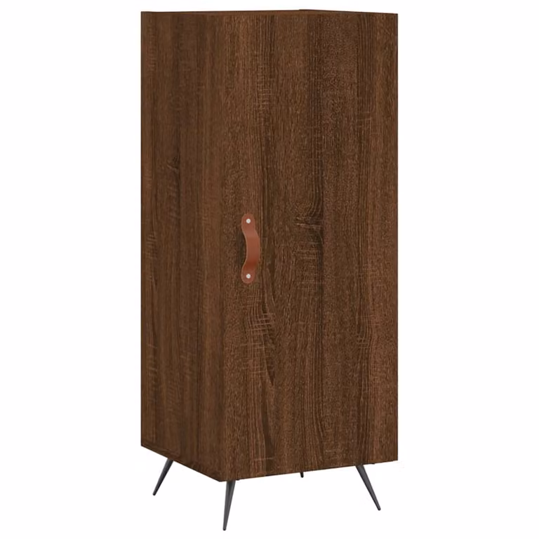 Credenza Rovere Marrone 34,5x34x90 cm in Legno Multistrato