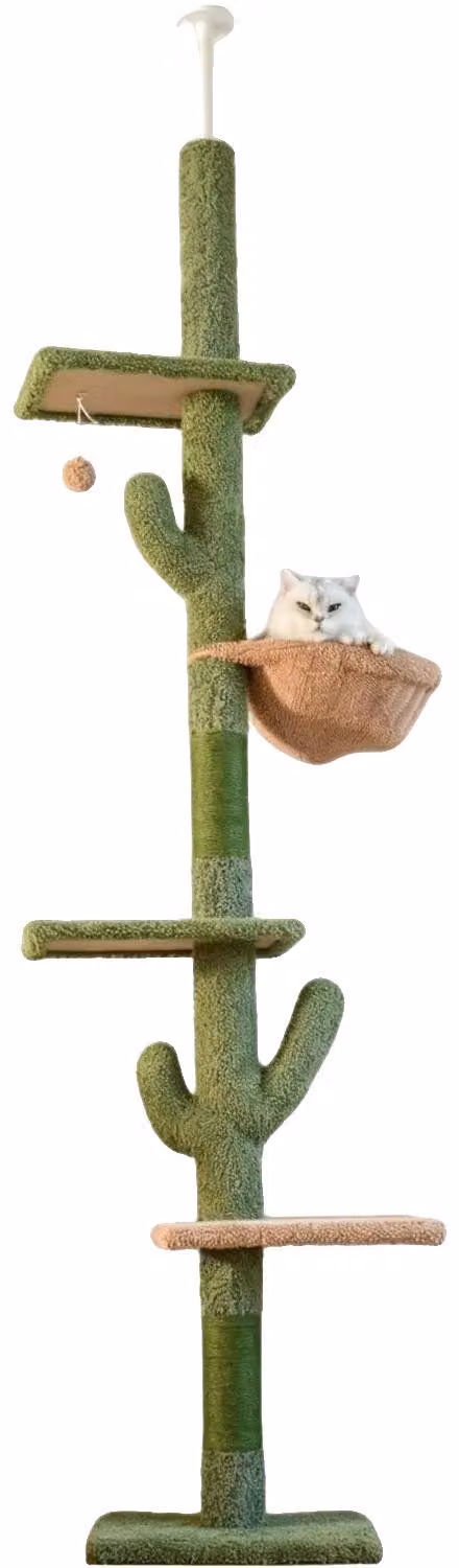 Albero per gatti, design multistrato, altezza regolabile, albero per gatti