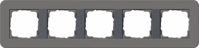 Gira 0215423 Cornice di copertura 5f Gira E3 Grigio scuro/Antracite