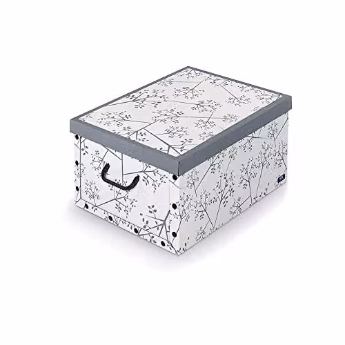 Domopak Living Scatola con Maniglie - Fantasia - 39x50x24 cm
