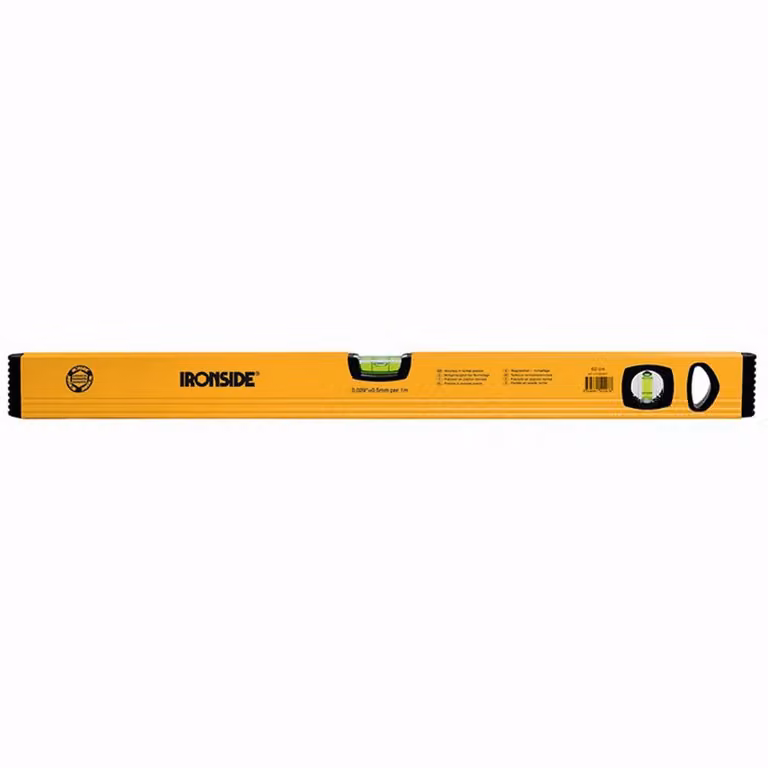 IRONSIDE 100233 Livello dell'acqua in alluminio 60cm 2 fiale