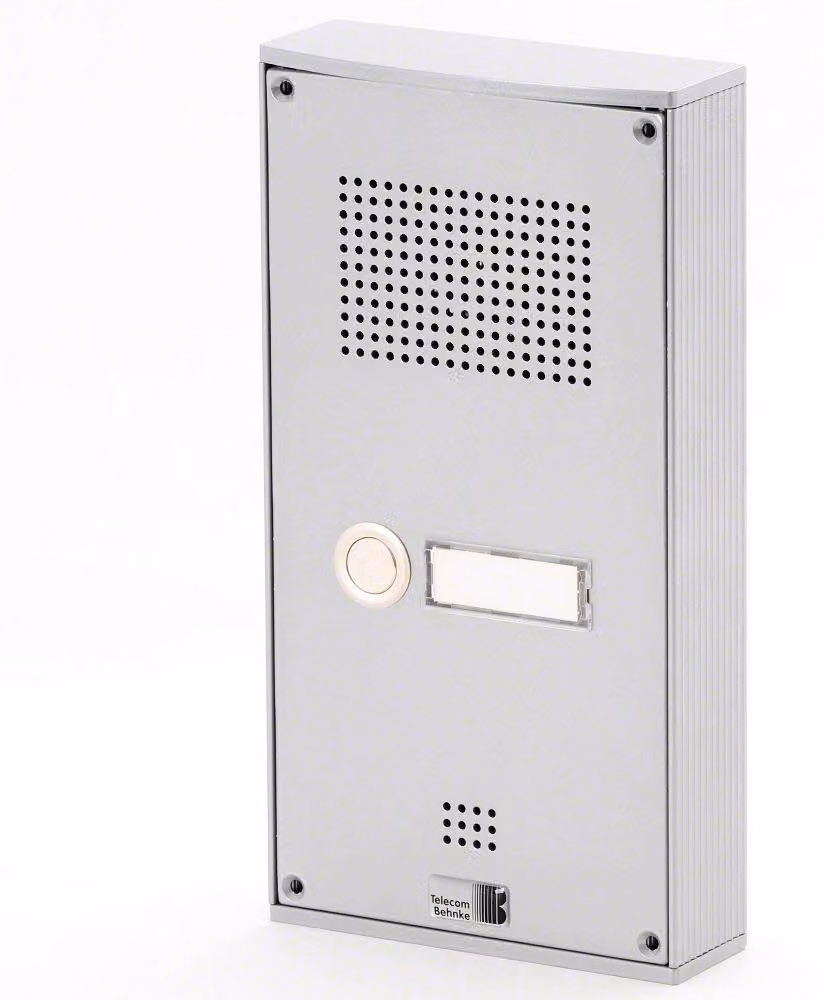 Citofono Behnke Serie 5, kit da incasso a parete con 1 pulsante,