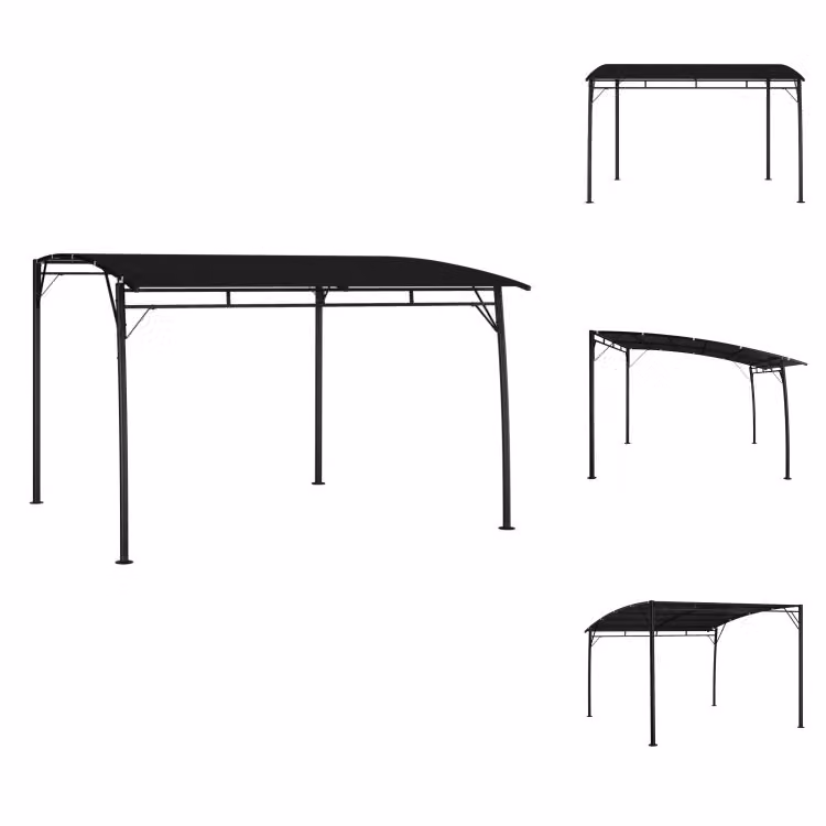 vidaXL Ombrellone da giardino 3x3x2,55 m antracite - Padiglioni e tende per feste