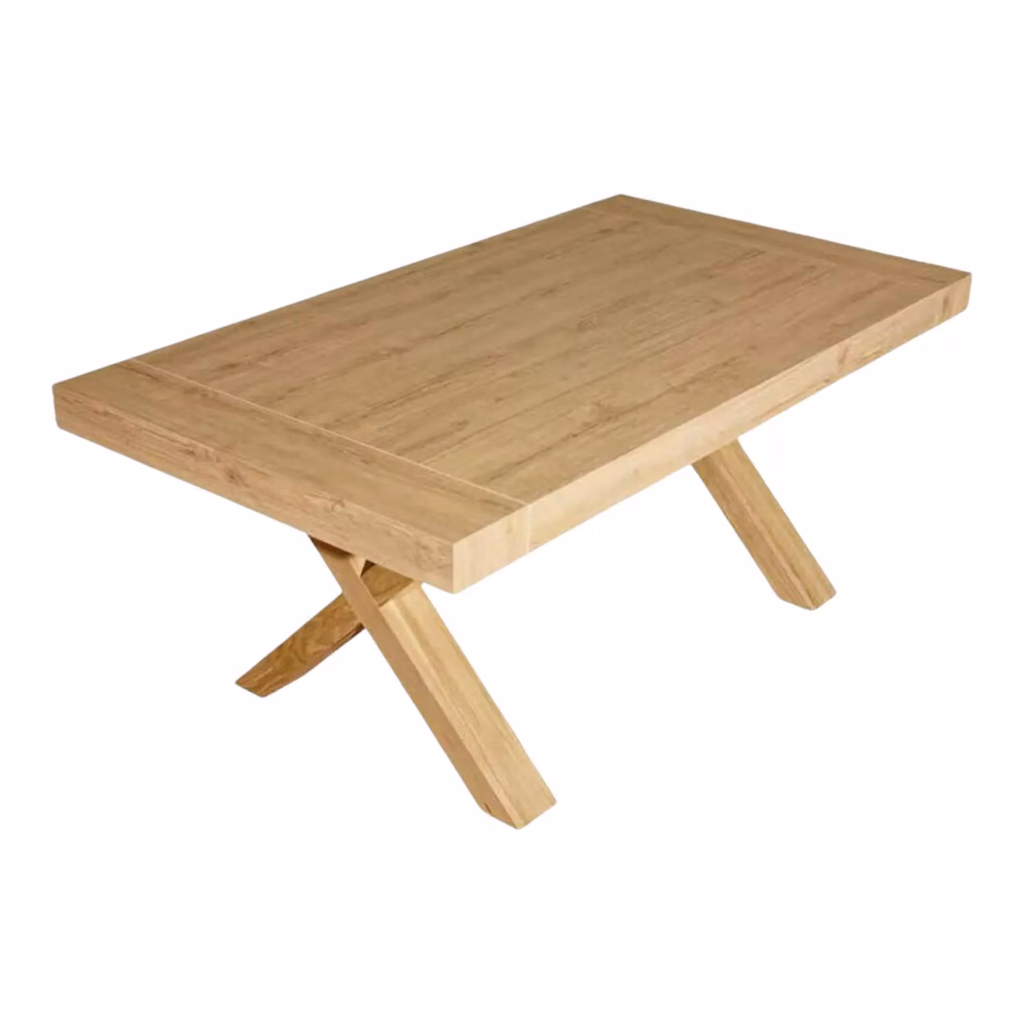 Tavolo rettangolare allungabile in rovere color marrone Mobili 2G L: 180 cm, P: 100 cm, H: 77 cm – 1