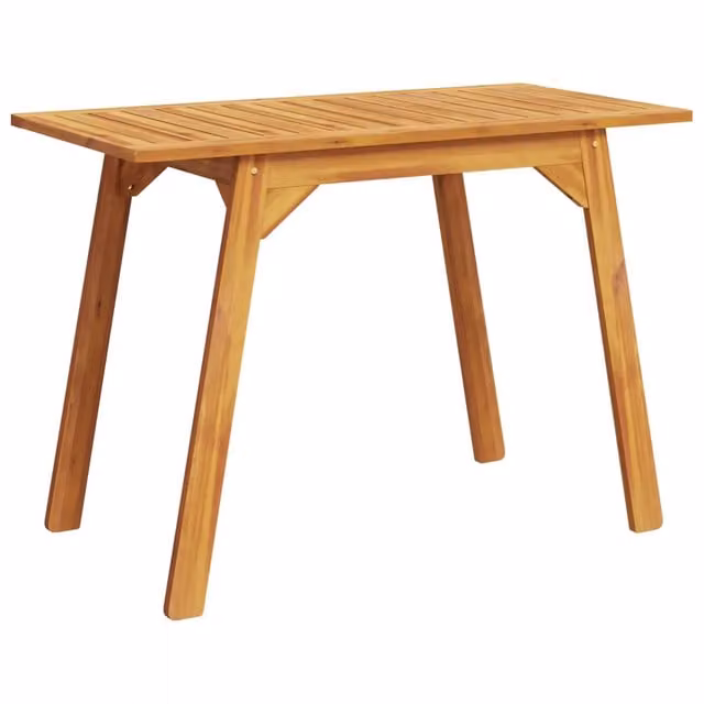 Tavolo da pranzo da esterno rettangolare in legno massello di acacia marrone L: 110 cm, P: 56 cm, H: 75 cm