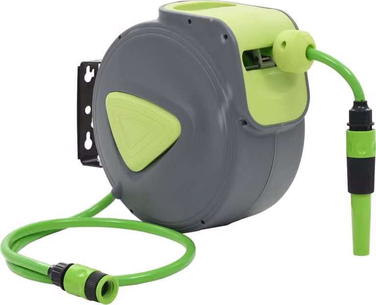 The Living Store Avvolgitubo per acqua Automatico retrattile a parete 10+1 m