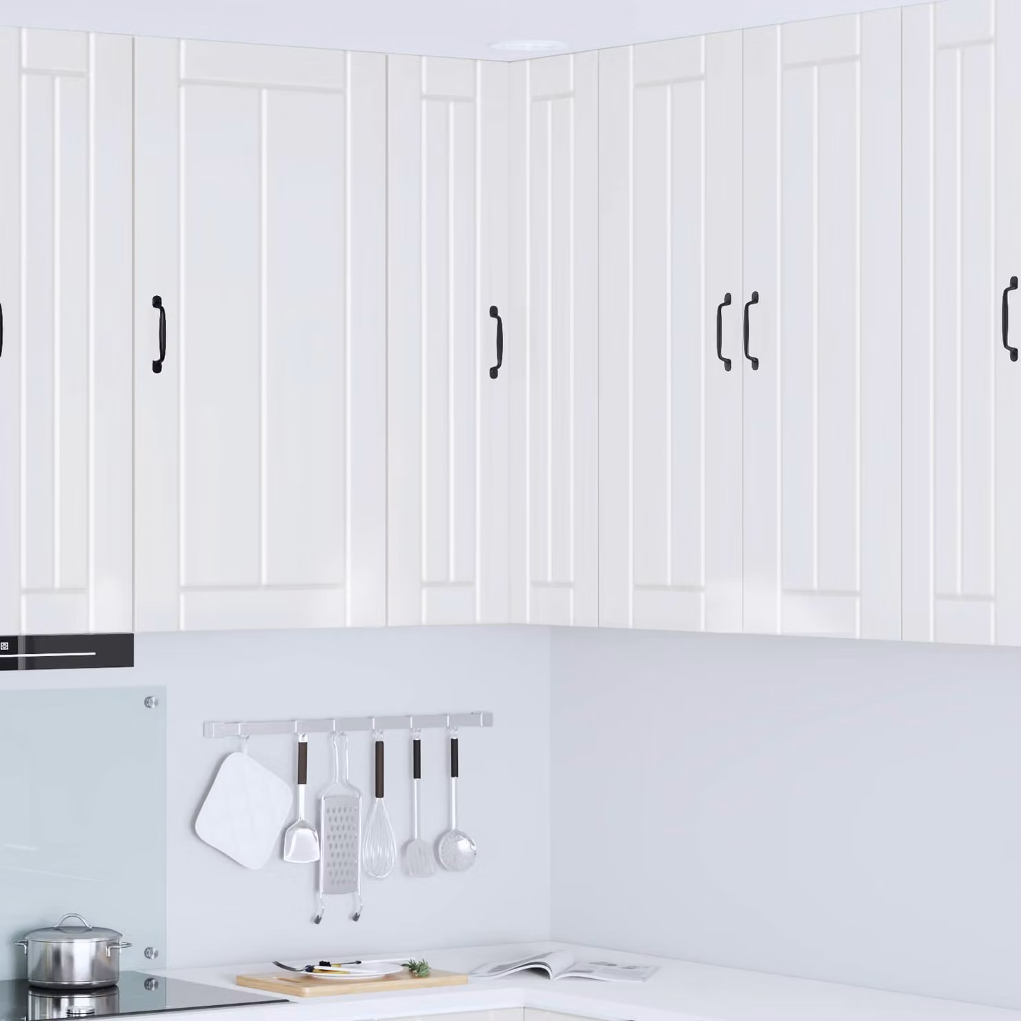 Mobile angolare da cucina vidaXL Bianco Lucido L/P/H: 57 x 57 x 100 cm