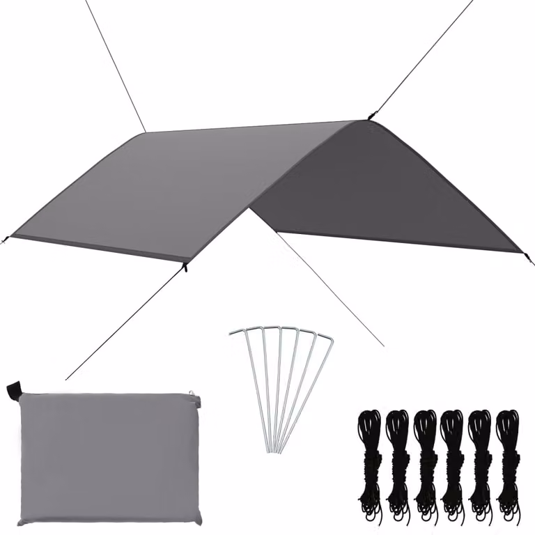 The Living Store, telo per esterni, 3x2 metri, colore grigio