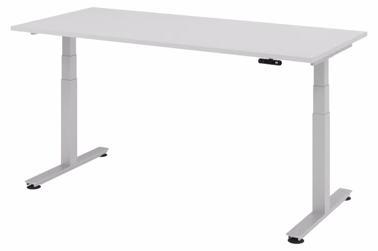 Scrivania elettrica bümö XDSM - Struttura: argento, finitura: grigio, dimensioni: 180 x 80 cm