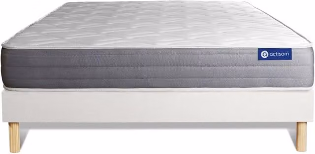 Kit rete e materasso matrimoniale Actilatex dream 160x220cm - Spessore : 22cm - Lattice e memory foam - Moderatamente rigido