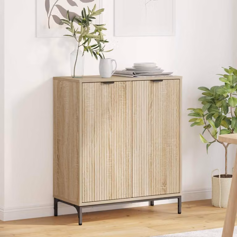 Credenza moderna vidaXL in rovere Sonoma, L/P/H: 69,5 x 33 x 82 cm
