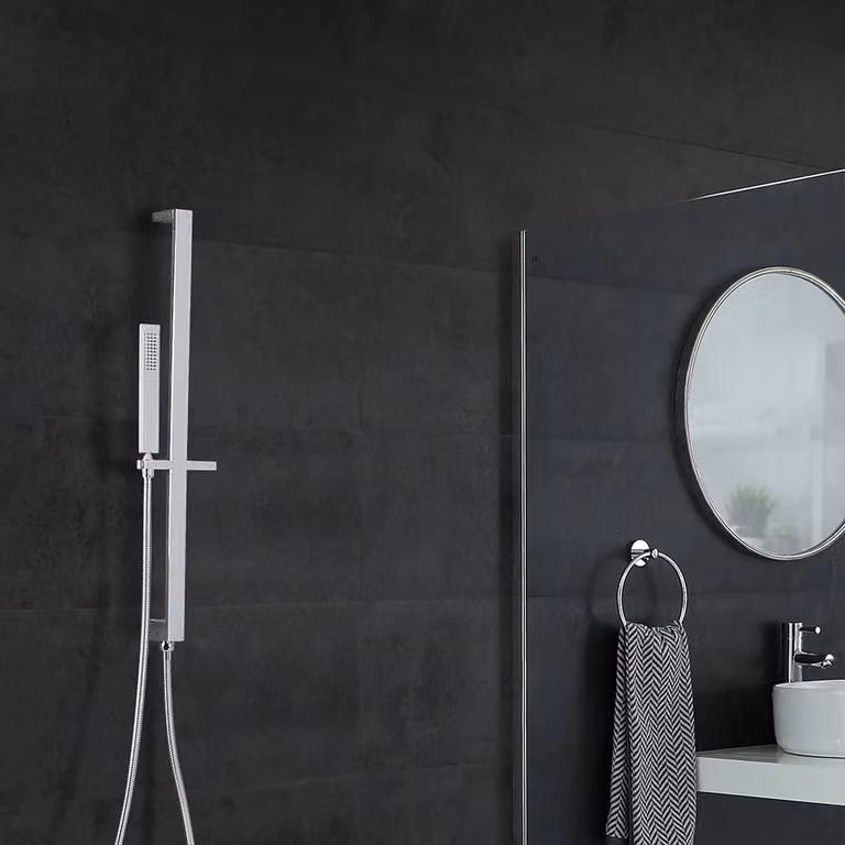 Kit Doccia con Asta Saliscendi e Doccetta - Kubix